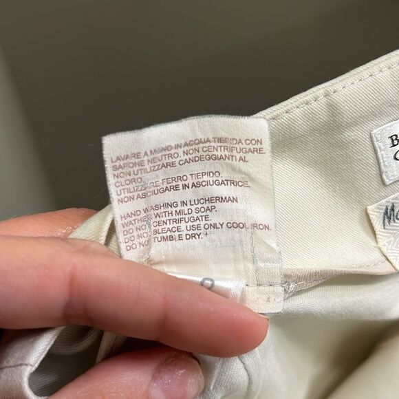 Brunello Cucinelli Cream Ankle Pants - Picture 11 of 12